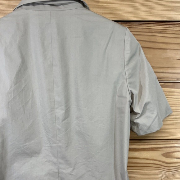 Pauw Amsterdam Jacket Size 2 Khaki Beige Snap Down Pockets Longline Trench B81 - Picture 13 of 16